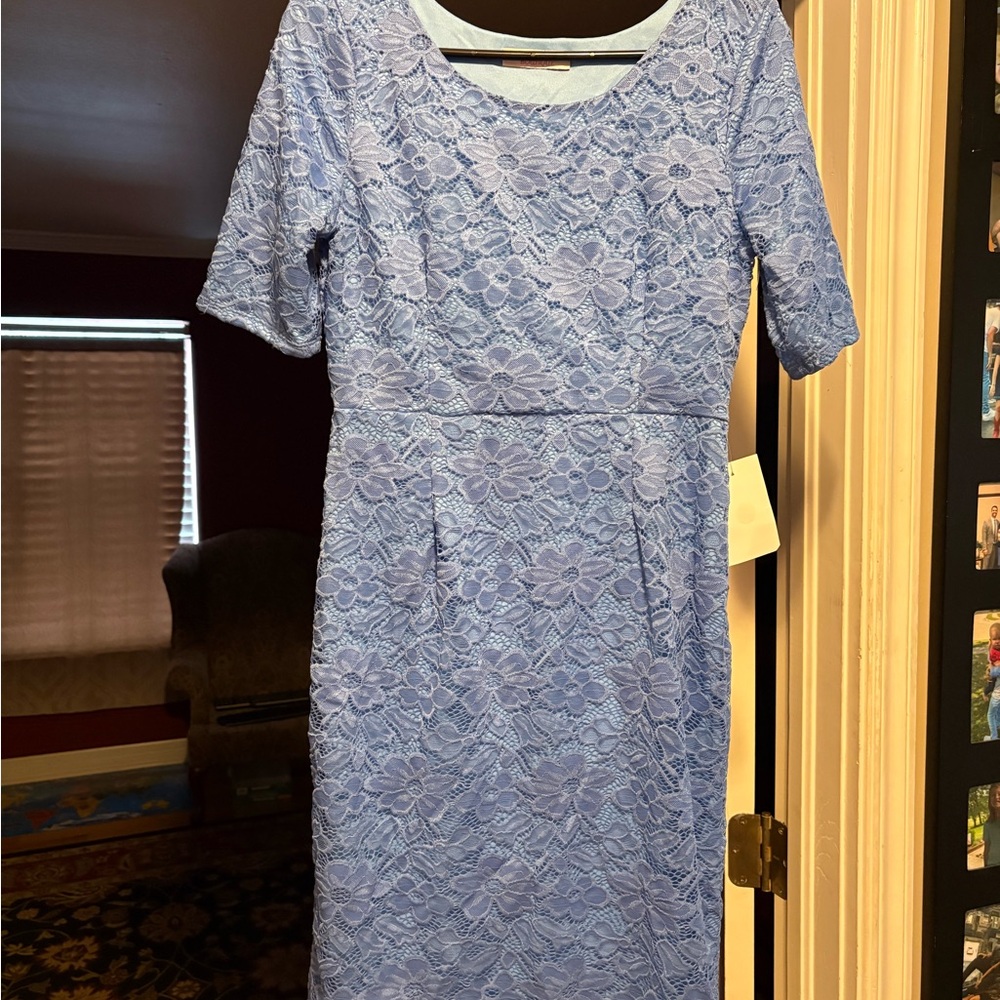 Chic Lavender Lace Dress